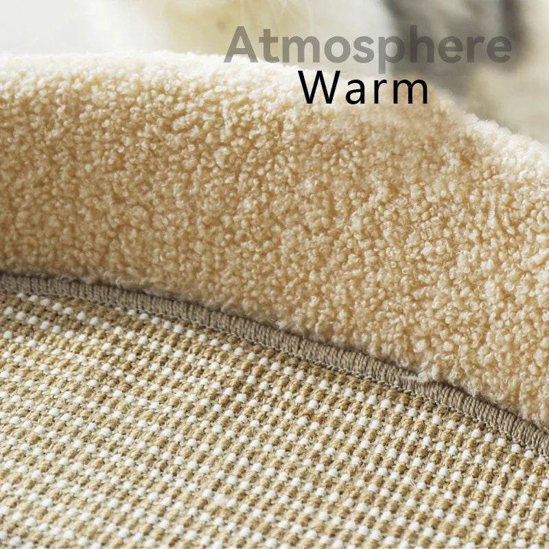2-in-1 Warm Cat Bed & Scratching Cushion